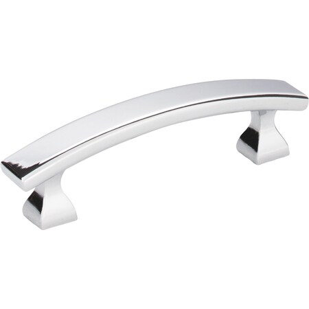 Elements 3" Center-to-Center Polished Chrome Square Hadly Cabinet Pull 449-3PC